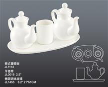 JL1455泰式醬醋壺  0018牙簽筒 1455橢圓調(diào)味底碟